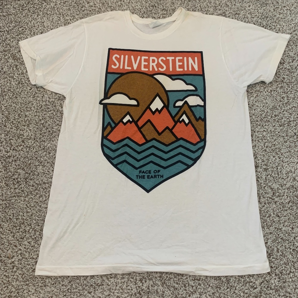 Rare Silverstein "Face Of The Earth" Band Tee Large